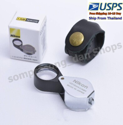 Authentic Nikon 10x18mm Loupe Magnifier Made in Japan w/ Case | eBay