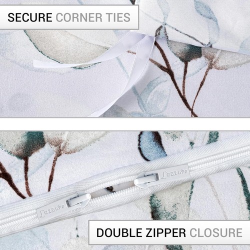 Bettbezug Set Wende Bettwäsche Set King Size Bettdecke Steppbezug Double Single - Bild 10 von 81