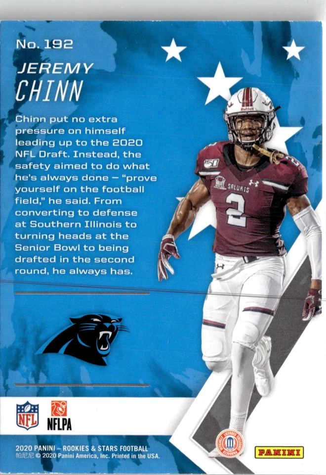 2020 Panini Rookies & Stars #192 Jeremy Chinn - Image 2 of 2
