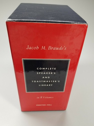 Jacob M. Braude’s - COMPLETE SPEAKER’S AND TOASTMASTER’S LIBRARY 8 VOLUMES EUC - Picture 4 of 7