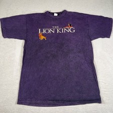 Vintage 90  s Disney The Lion King Movie Promo Shirt Mens XL Simba Scar Embroider