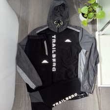 Trailberg Triathlon Tracksuit Black/Grey/Neon Green Size Large Men’s