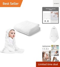 Baby Hooded Towels for Babies and Toddlers, Muslin Baby Bath Towel Soft and A...