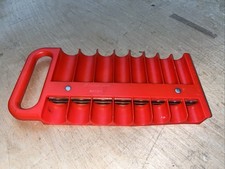 Snap-On Tools USA MR3816 16pc Slot Magnetic Socket Tray Holder -Orange/red Snap-On Tools USA MR3816 16pc Slot Magnetic Socket Tray Holder -Orange/red