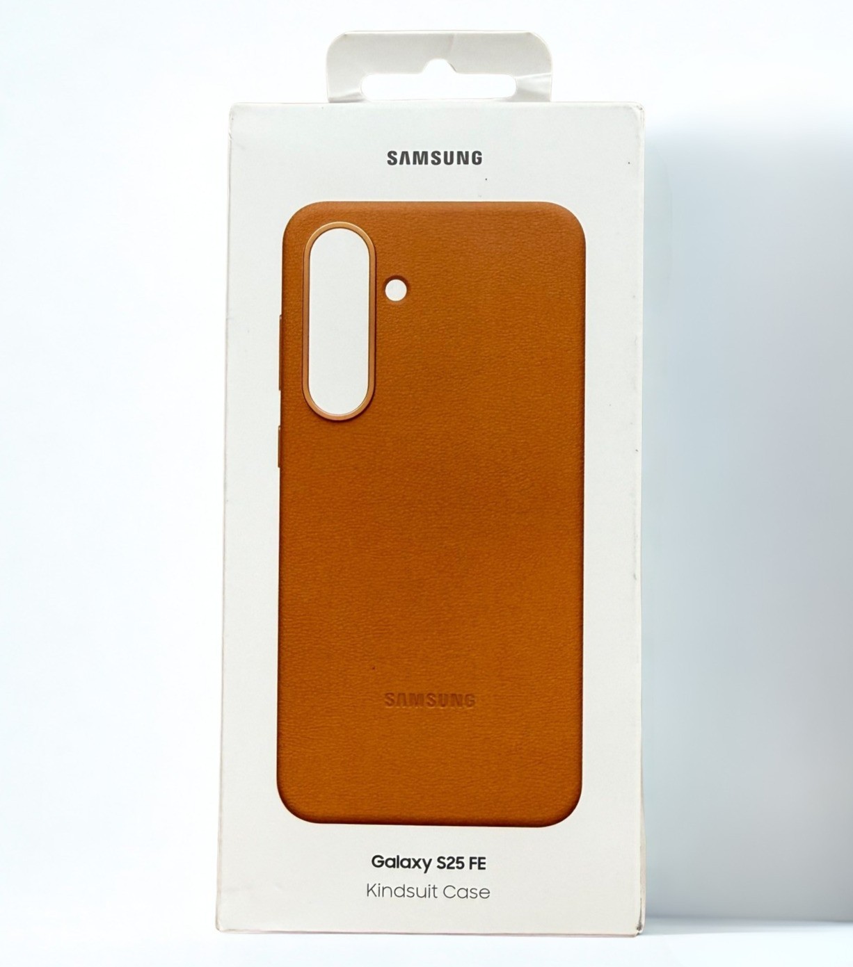 S25 FE Samsung Galaxy Official Kindsuit Faux Leather Case, Tan