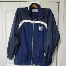 Vintage New York Yankees Starter Jacket Lightweight Windbreaker Jacket SIZE L