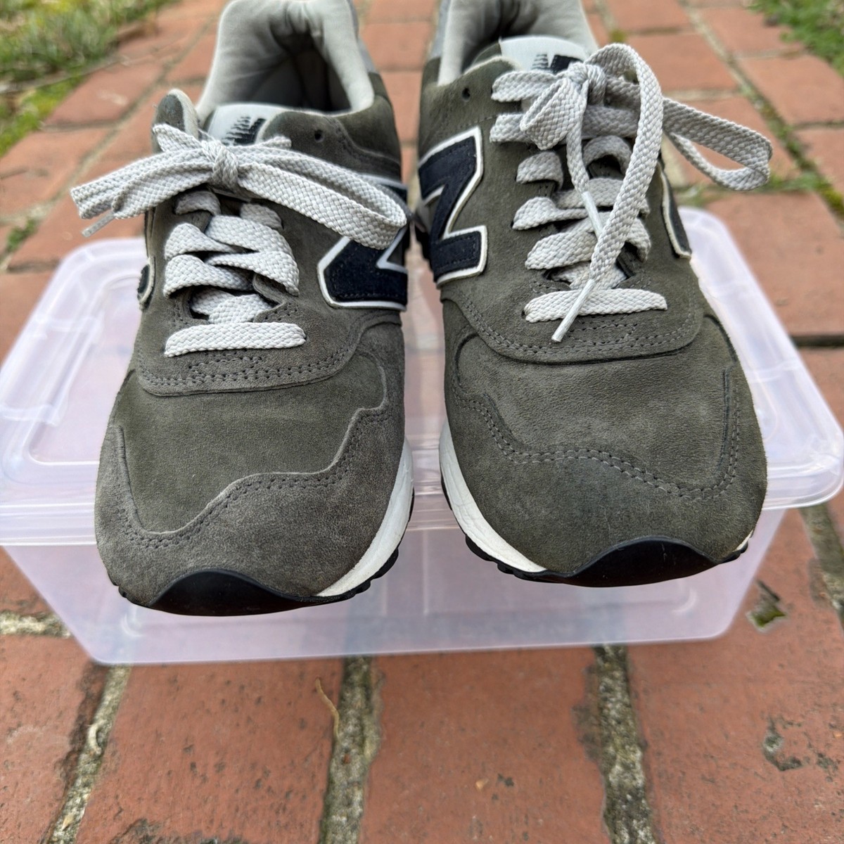 New Balance 1400 M1400DM J.Crew 'Dark Military' Grey Suede Made in New Balance 1400 M1400DM J.Crew 'Dark Military' Grey Suede Made in
