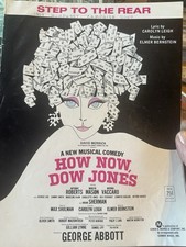 N 1957 Sheet Music Stage Musical HOW NOW, DOW JONES ‘Step To The Rear’