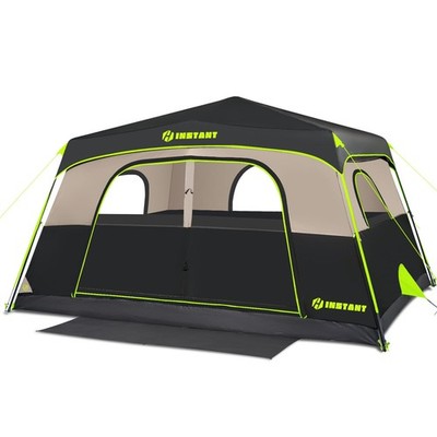 HINSTANT 4/6/8 Person Instant Tent, Waterproof Pop Up Tents for Camping, Rainfly