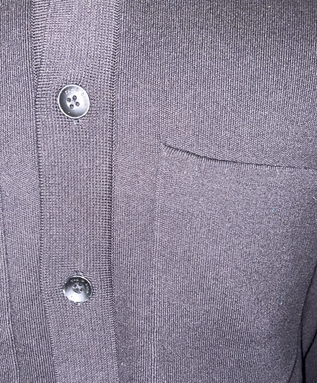 NEW Rag & Bone Hunter Black Cotton Compact Knit Shirt Jacket Sz M NWT $428 - product detail image 7