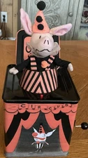 Schylling Olivia The Pig Jack-in-the-Box 2003 Circus VIDEO