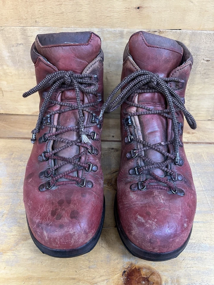 SCARPA VINTAGE HIKING MOUNTAINEERING TRAIL BOOTS LEATHER MEN’S SZ 44 / ITALY 10 - Image 2 of 4