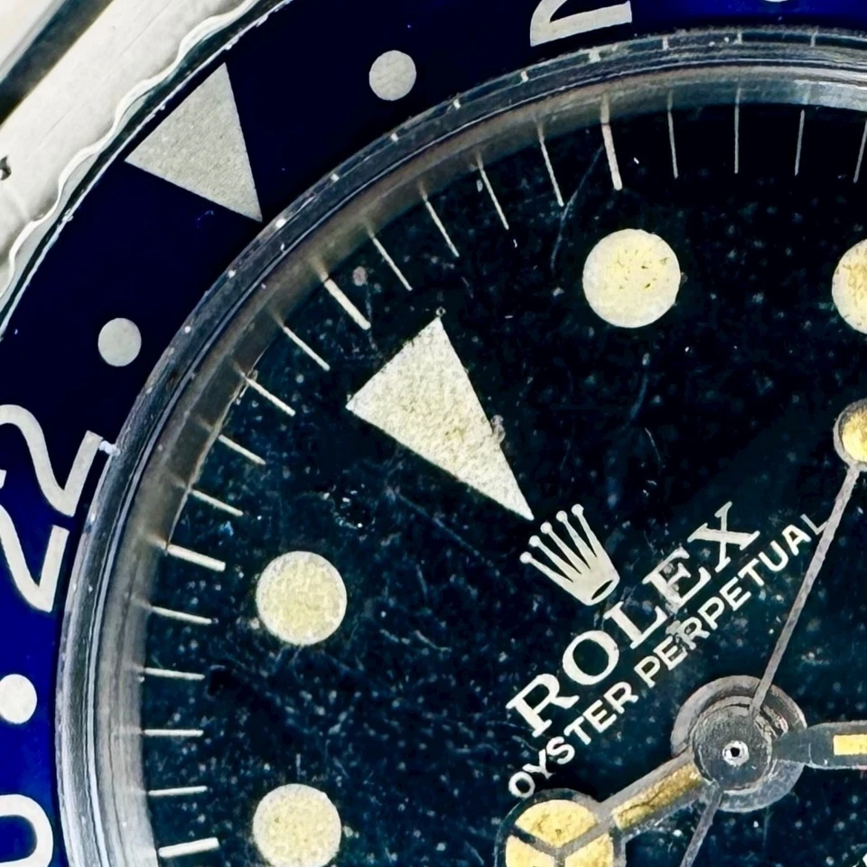 Raro Rolex GMT-Master ref. 1675 Sottolinea Doppio Quadrante Svizzero 1963 - Immagine 2 di 4