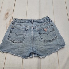 Vintage Guess jeans high rise cut off jean denim hot shorts USA