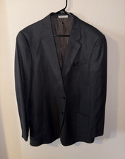 Armani Collezioni G Line Black Blazer Jacket 44 2-Button Notch Lapel Italy