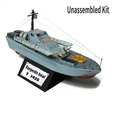 1/150 Russian T-1425 Torpedo Boat Paper Model Handmade Military Unassembled DIY