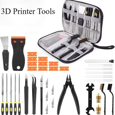 34pcs 3D Printer Tools Kit Cleaning Finishing Cutting Set for FDM SLA Print