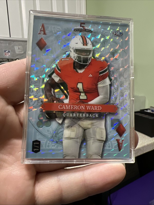 Cam Ward 2024 Wildcard Five Card Draw Stack Deck Rookie 1/1