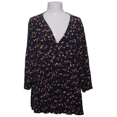 Bodyflirt, Bluse, Größe: 52/54, Blau/Mehrfarbig, Elasthan/Viskose, Leopard #aP4