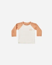 Quincy Mae Baby Rashguard Swim Shirt 3-6M Melon Colorblock One-Piece