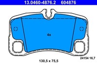 Bremsbelagsatz Scheibenbremse Hinten Ate 130460 48762 FÜR Porsche