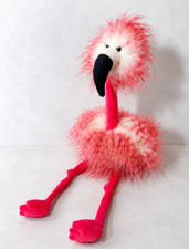 Jellycat Flora Flamingo Plush Soft Toy Medium Pink/White/Black Washable FLA2F