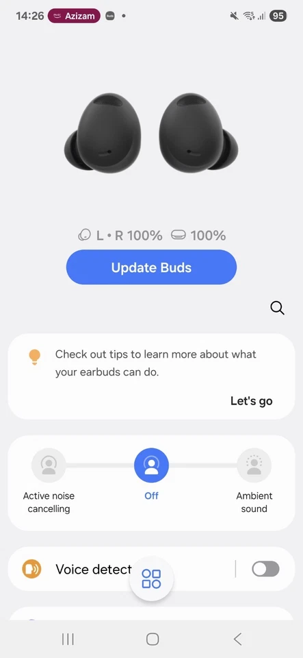 Samsung Galaxy Buds 2 Pro SM-R510 True Wireless Earbuds Graphite - Image 2 of 4