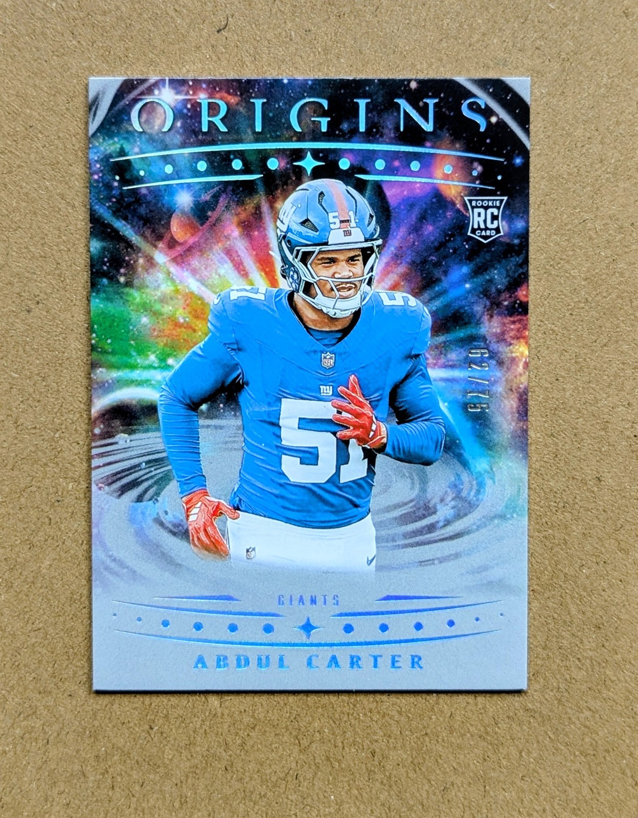 2025 Panini Origins Abdul Carter RC Silver /75 SSP #112 New York Giants 🔥🔥🔥