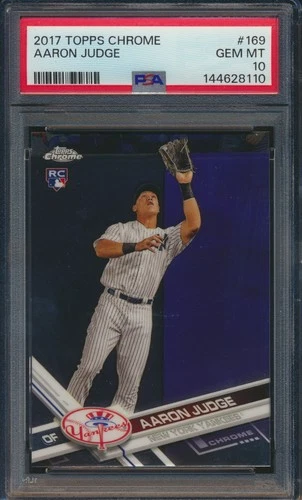 2017 Topps Chrome Aaron Judge #169 RC Rookie New York Yankees PSA 10 GEM MT