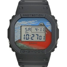 Casio G SHOCK Katsushika Hokusai Ukiyo e Model Red Fuji DW 5000KHG24 Digital Qua