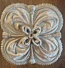 Vintage Syroco Wood Jewelry Trinket Box Ornate Rococo Design Made in USA