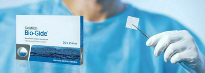 Geistlich Bio-Gide Dental Collagen Membrane Sterile Resorbable Bilayer 25x25mm