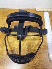 RIP-IT Defense Pro Adult Softball Mask Black Protective Face Shield Guard