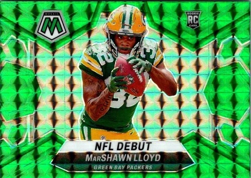 2024 Panini Mosaic MarShawn Lloyd Green Prizm NFL Debut #279 Packers RC Rookie