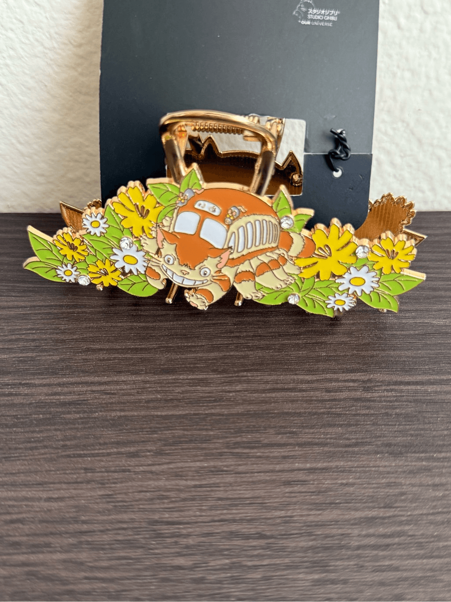 Studio Ghibli My Neighbor Totoro Catbus Floral Claw Hair  display picture 1