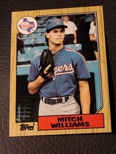 1987 Topps Baseball - #291 Mitch Williams (RC) - Texas Rangers EX-NM Condition 