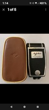 Vintage Agfalux AGFA Camera Werk AG Pocket Flash w/ Original Case