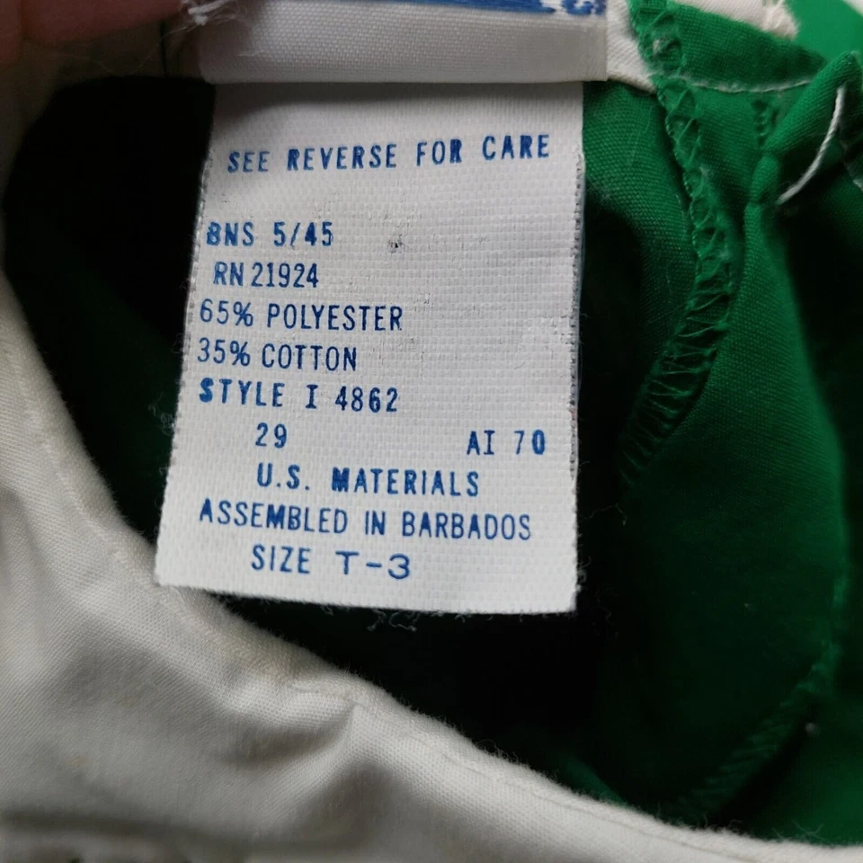 Vintage Girls Long Sleeve Smocked Green Dress Polly Flinders Size 3 READ - Image 4 of 4