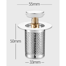 2025 Filter Basket Stainless Steel News Bathroom Sink Plug Stopper Sink Drain Ha