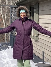 Women's Columbia OMNI - HEAT Insulated Purple Coat size med Good Preowned Con