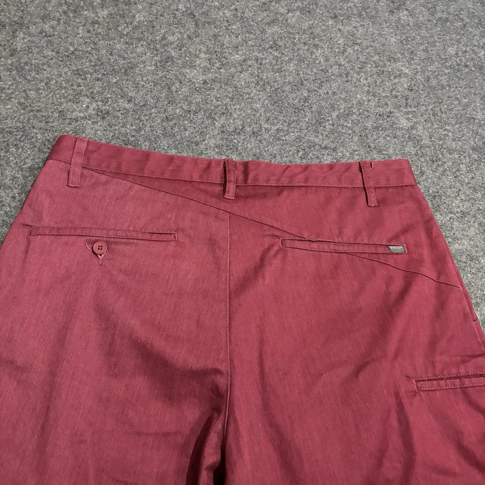 Volcom VMonty Chino Shorts Size 36 Maroon Casual Fit - Image 4 of 4