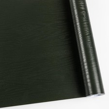 Dark Green Contact Paper Peel and Stick Self Adhesive Wood Grain Wallpaper