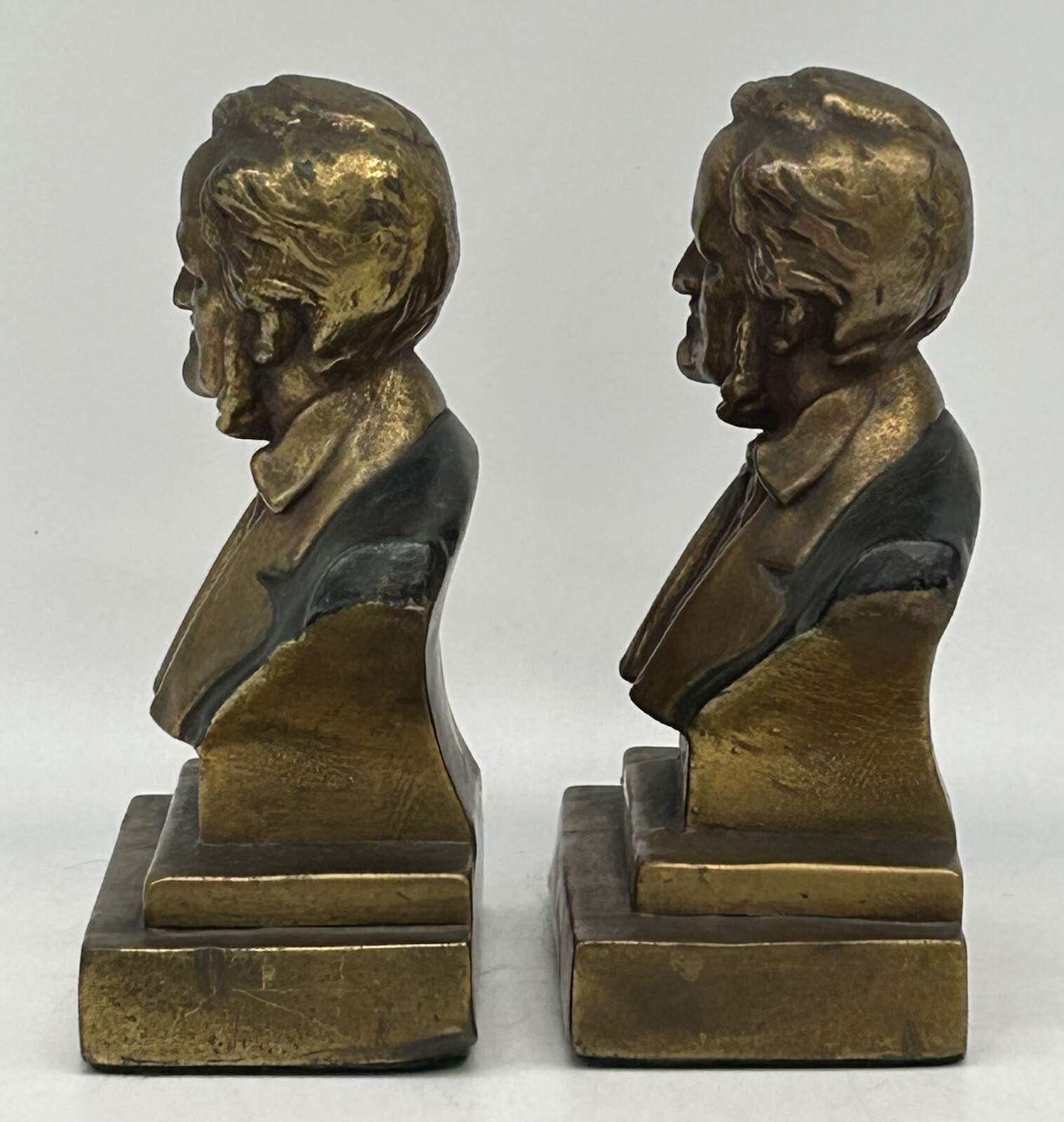 Vintage Richard Wagner Armor Bronze Bookends, c. 1937 eBay