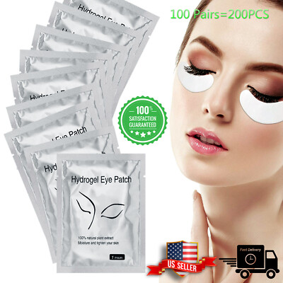 50-200 Pairs Eye pads Eyelash Pad Gel Patch Lint Lashes Extension Mask Eyepads