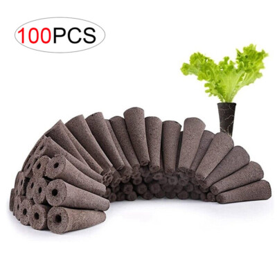 100x Grow Sponge Hydroponics Replacement Seed Starter Pod Plug Root Growth Kit