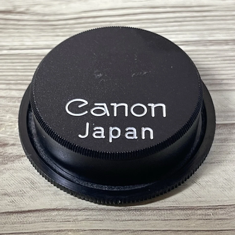 GENUINE CANON L39 LTM LEICA Screw Mount Camera Black Body Cap & Rear Lens Cap Q - Image 3 of 4