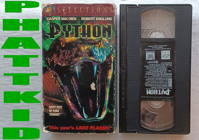 Python VHS Tape  Frayne Rosanoff  Robert Englund  Casper Van Dien  2000 Thriller