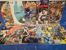 10 DC COMICS; LOBO, BATMAN, TITANS, STEEL, PARALLAX, JSA, LOSERS, LEGION,
