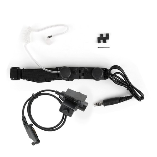 Z-Tactical Throat Mic Adjustable Headset pour Hytera PD600 PD602 PD602g PD605 - Zdjęcie 13 z 14