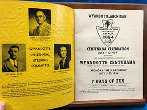 Selling Clearance Wyandotte Michigan Centennial 1854 1954 Official Souvenir Program Advance Booking Discount Www Himtmarine Com Wyandotte Business Saturday 2022